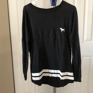 Long sleeve pom shirt